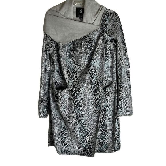 Rachel Zoe Faux Snakeskin Gray Jacket SzXS - Picture 1 of 4